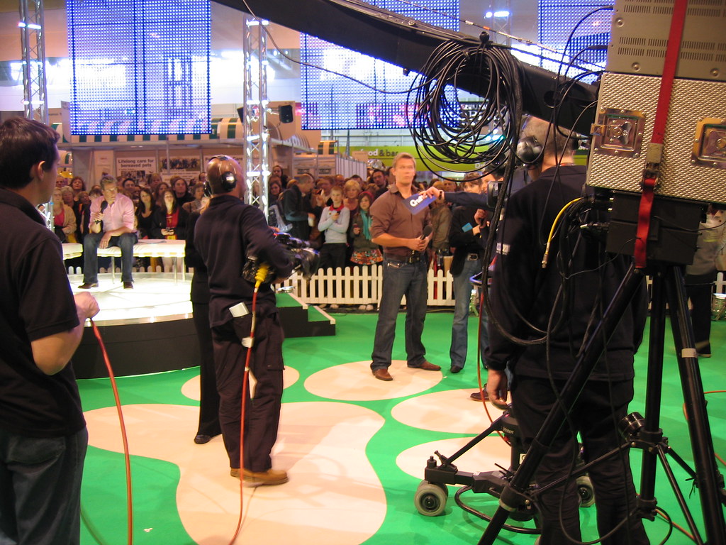 Professional broadcast camera lens detail